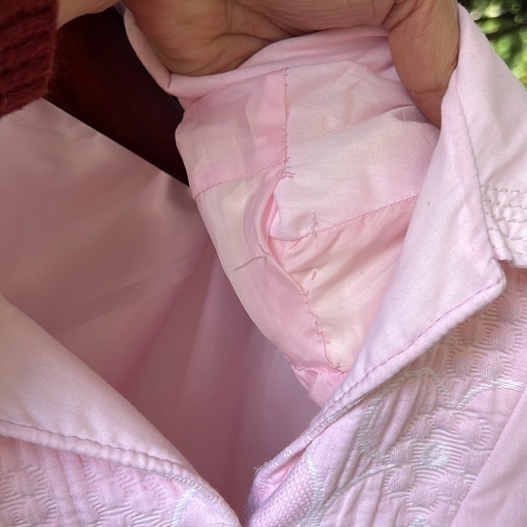 Vintage handmade pink quilted button down‎ dress - Picture 12 of 15
